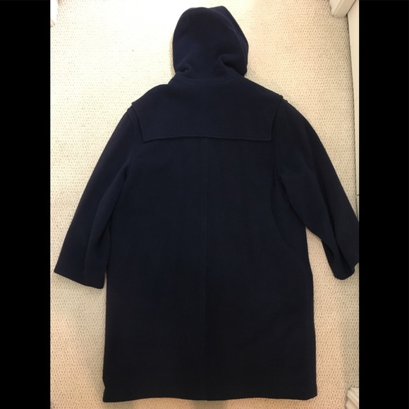 L.L. Bean Navy Blue Duffle Coat Women’s XL - Picture 2 of 6